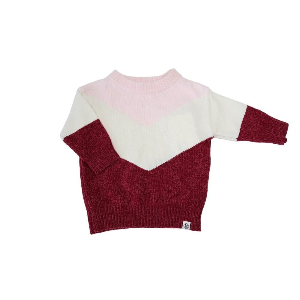 Sovereign Code‎ Baby Girls Pink and Orchid Sweater Size 9M